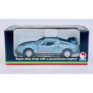 Shinsei Jet Machines Maserati Merak SS Blue 1:39 Diecast 4410 New